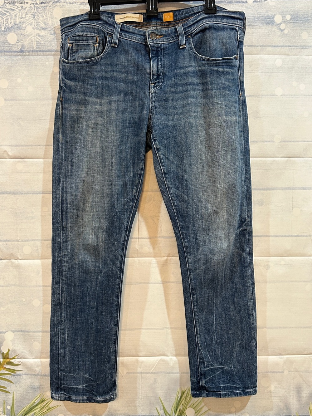 Pilcro hyphen Slim Straight Jeans in Faded Blue